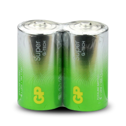GP Super Alkaline G-TECH LR14/C batterier, 2-pack