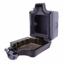 Deltaco- Vädertätad låda för 86 mm uttag, IP68, grå