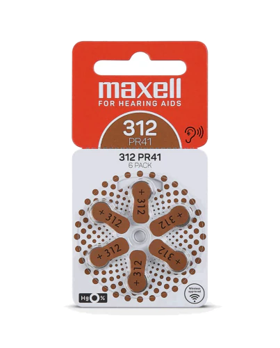 Hörapparatsbatteri Maxell 312 PR41