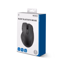Deltaco Bluetooth Office Mouse, 5 knappar, 600-1200 DPI - Svart
