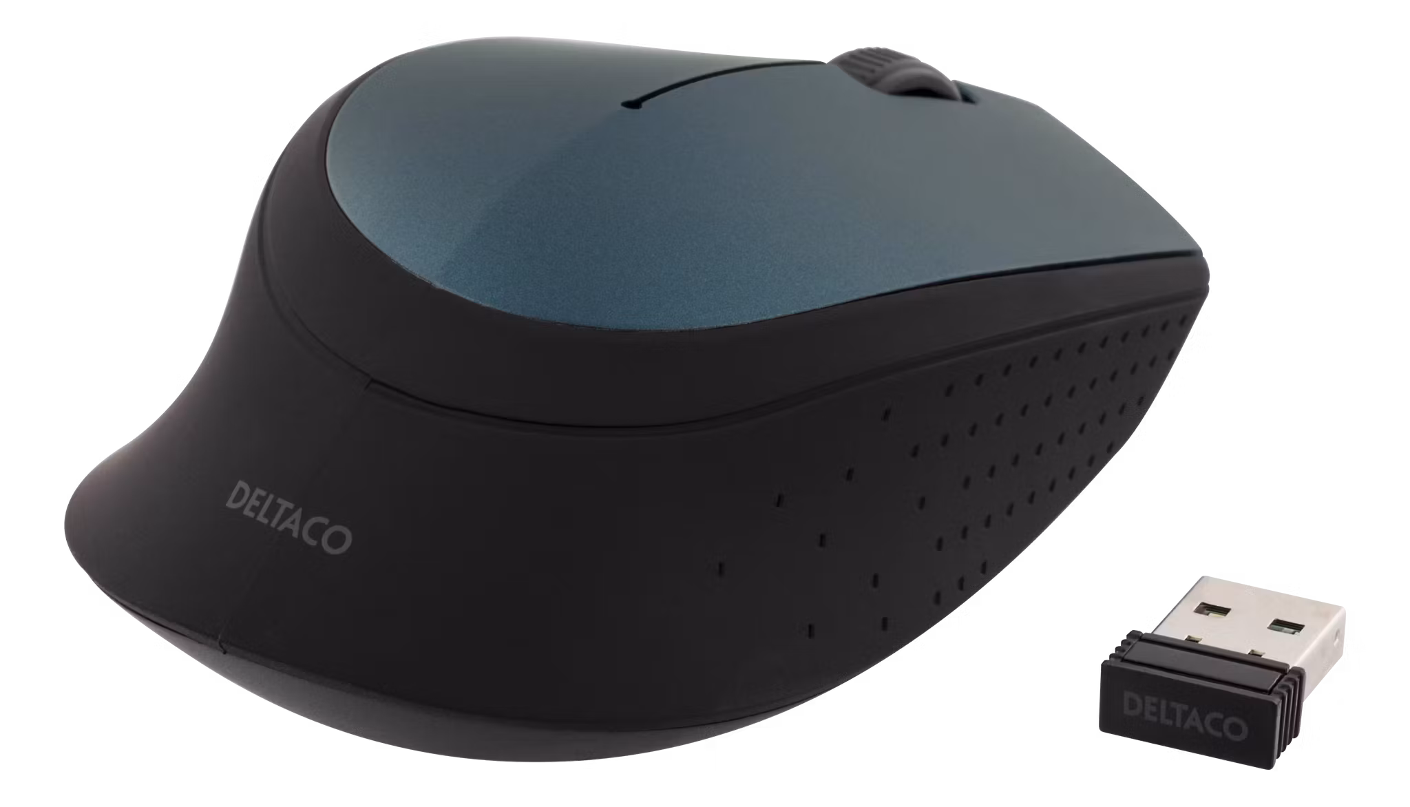 DELTACO Trådlös Mus 2.4GHz Grön – 1200 DPI & Nano-mottagare