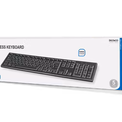 DELTACO TB-122 Trådlöst Tangentbord – Nordisk Layout, Svart