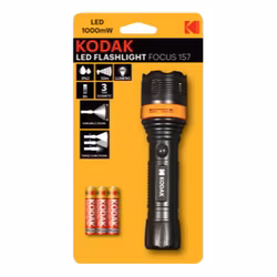 Kodak LED Focus 157 Ficklampa – 3 lägen, zoom, IP62