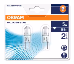 OSRAM Halostar 64405 S G4 5W 12V – 2-pack dimbar halogen