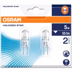 OSRAM Halostar 64405 S G4 5W 12V – 2-pack dimbar halogen