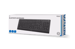 DELTACO TB-903 Bluetooth Tangentbord – Tyst låg profil, svart
