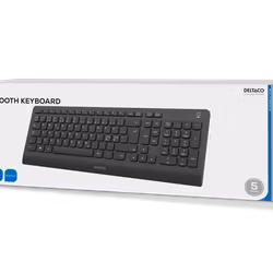 DELTACO TB-903 Bluetooth Tangentbord – Tyst låg profil, svart