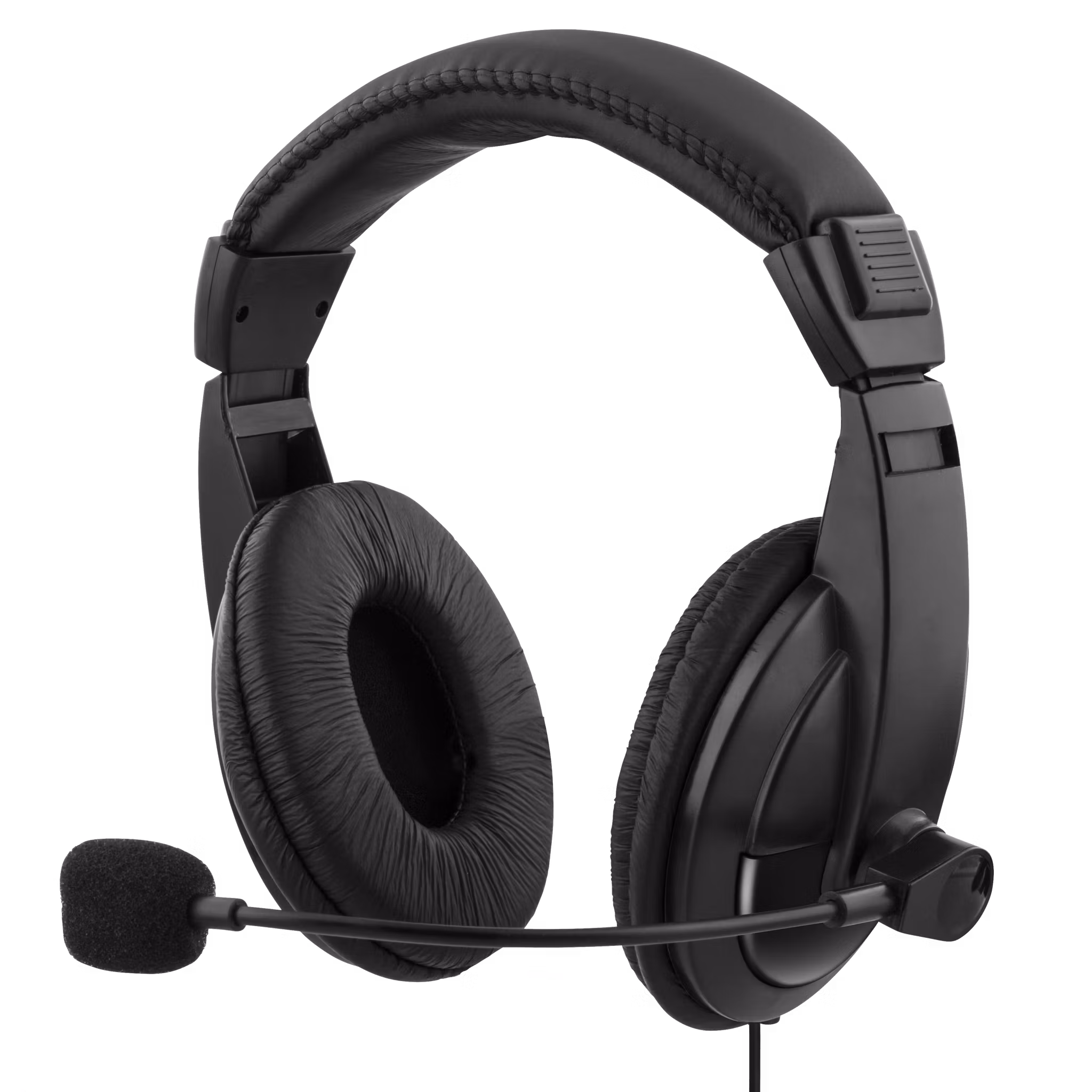 Stereo Headset HL-56 med stora kåpor och volymkontroll – DELTACO