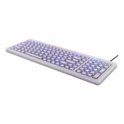 Vattentätt silikontangentbord TB-508 med LED – DELTACO, IP68, Nordisk layout