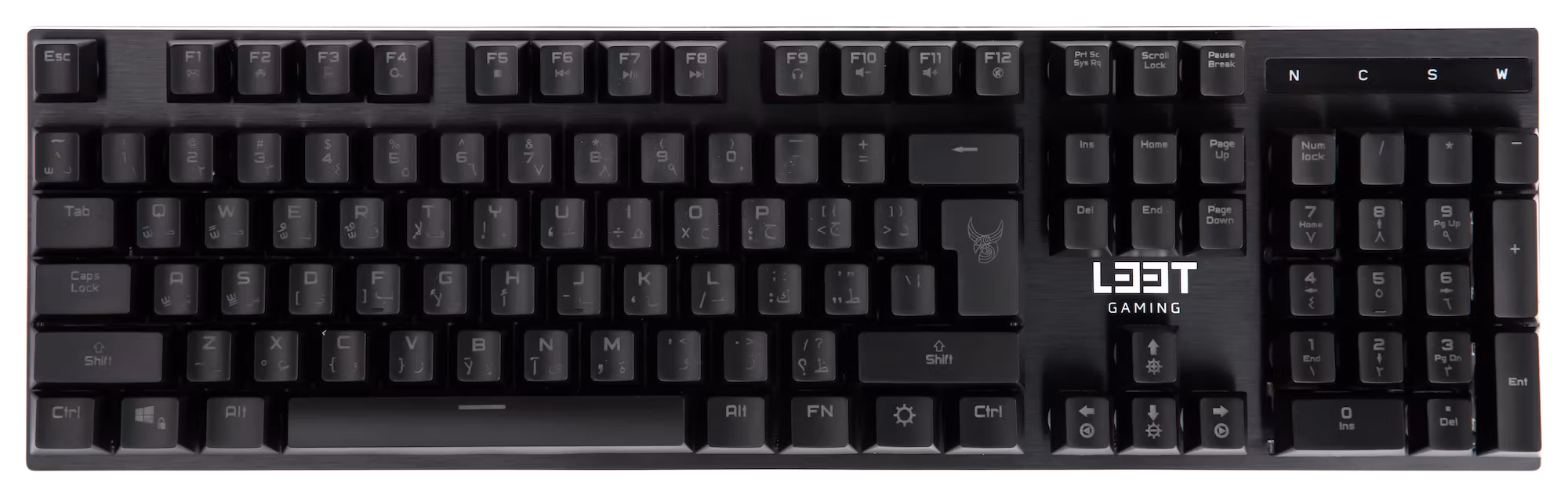 L33T-Gaming OSEBERG Arabiskt Speltangentbord – Semi-mekaniskt med LED