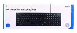 DELTACO TB-626 Tangentbord – Trådbundet, Fullstorlek, Nordisk Layout, USB-A
