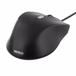 DELTACO MS-774 Optisk Mus – 4 knappar, justerbar DPI upp till 2400, USB