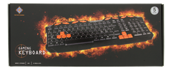 DELTACO GAMING GAM-024 DK110 Speltangentbord – Anti-Ghosting, USB, Nordisk Layout