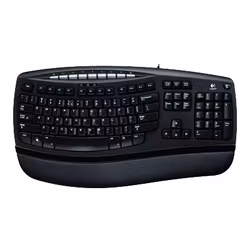 Logitech Comfort Wave 450 Tangentbord – Ergonomisk vågdesign, USB, Svensk layout