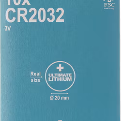 CR2032 Batterier, DELTACO Ultimate , 10-pack