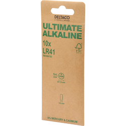 DELTACO Ultimate LR41 / AG3 Batterier 10-pack