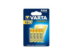 Varta Superlife R03 / AAA Batterier 4-pack – Zink-Carbon för Lågförbrukande Enheter