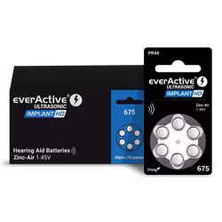 Hörapparatsbatterier everActive ULTRASONIC IMPLANT HD 675