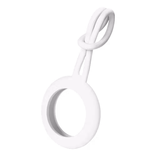 Apple AirTag Fodral – Silikonhållare Vit | DELTACO
