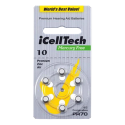 Hörapparatsbatteri iCellTech PR70