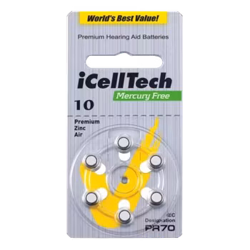 Hörapparatsbatteri iCellTech PR70