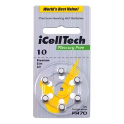 Hörapparatsbatteri iCellTech PR70