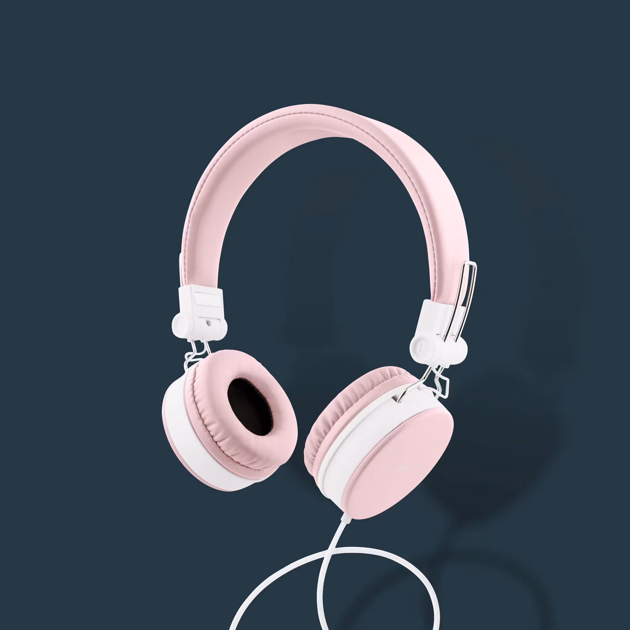 STREETZ HL-W202 Hopfällbara Hörlurar med Mikrofon – Rosa | 3,5 mm Anslutning