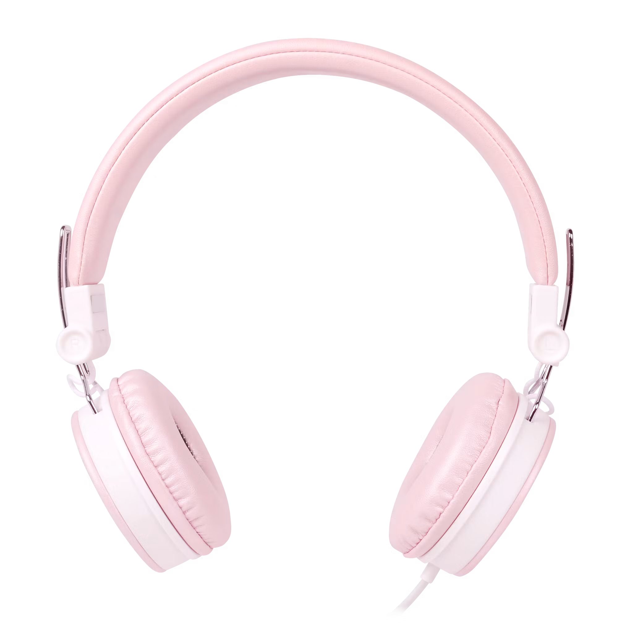 STREETZ HL-W202 Hopfällbara Hörlurar med Mikrofon – Rosa | 3,5 mm Anslutning