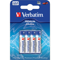 Verbatim AAA Alkaline Batterier – 4-pack | 1,5V