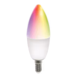 DELTACO Smart LED-lampa E14 RGB – WiFi, Dimbar & Röststyrd