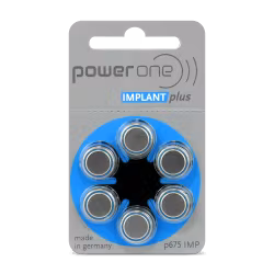 Hörapparatsbatterier PowerOne P675 IMPLANT PLUS