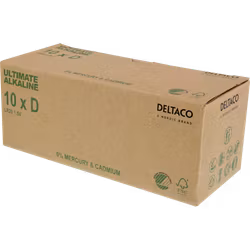 Ultimate Alkaline D-batterier (LR20) 10-pack – Svanenmärkt & Hög Kraft