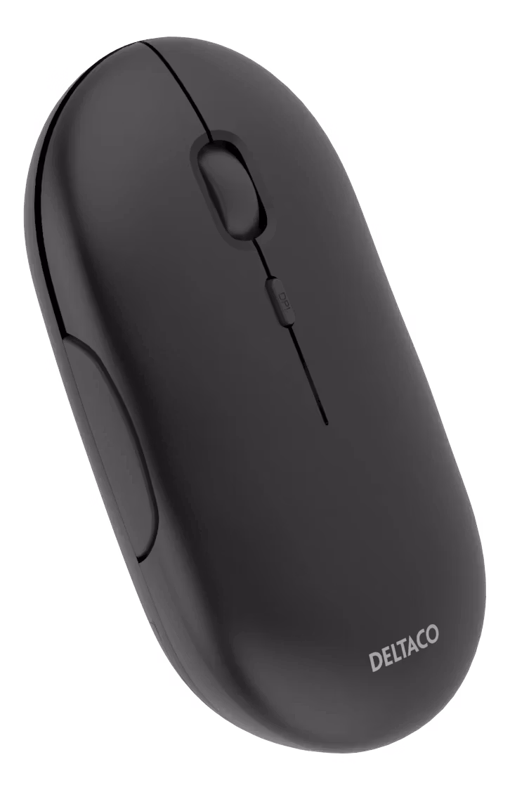 Deltaco Trådlös Tyst Mus (MS-803) – Platt Design & 1600 DPI