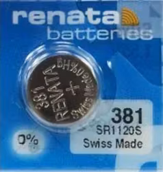 Klockbatteri Renata 381 / SR 1120 SW