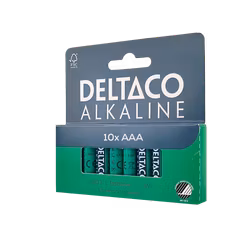Deltaco AAA Batterier 10-pack – Svanenmärkt Kraft (LR03)