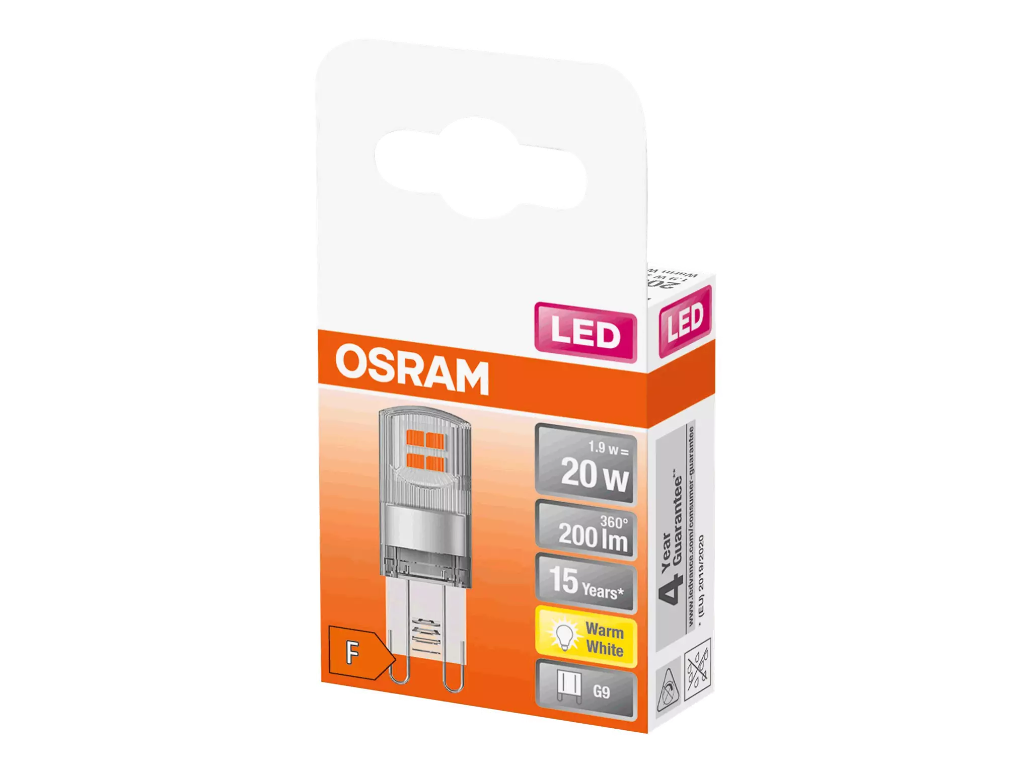 LEDVANCE LED PIN G9 – Energieffektiv 20W Ersättning (Klar)