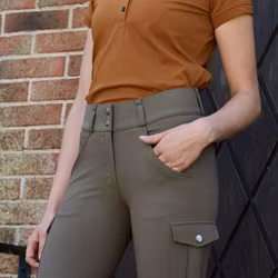 Jacson Mildred Vinterridbyxa Knäskodd, Grön