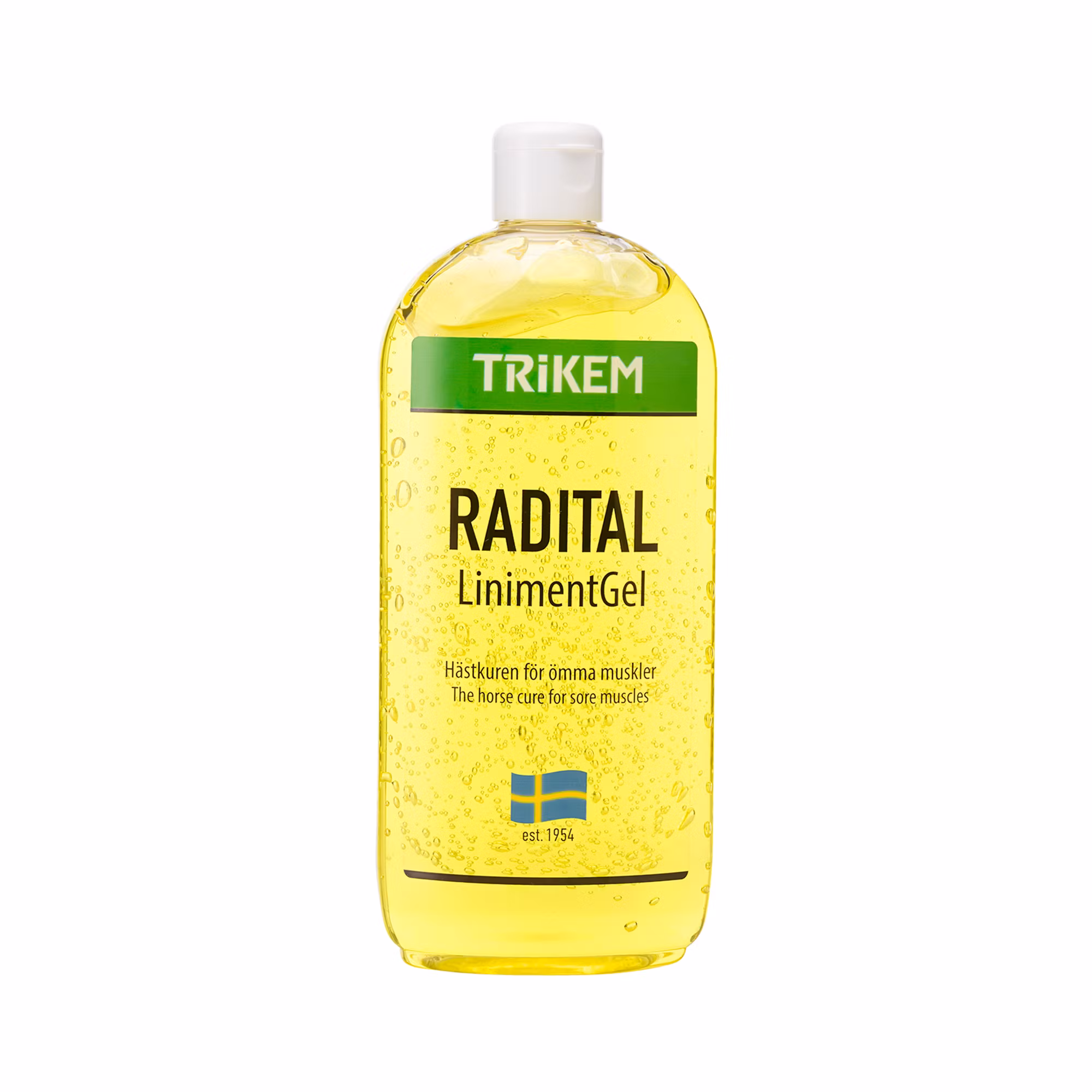 Sveriges mest sålda liniment, använt på djur och människor i över 60 år. Radital Liniment är ett effektivt, dubbelverkande liniment som lokalt verkar för att öka blodgenomströmningen, förkorta återhäm
