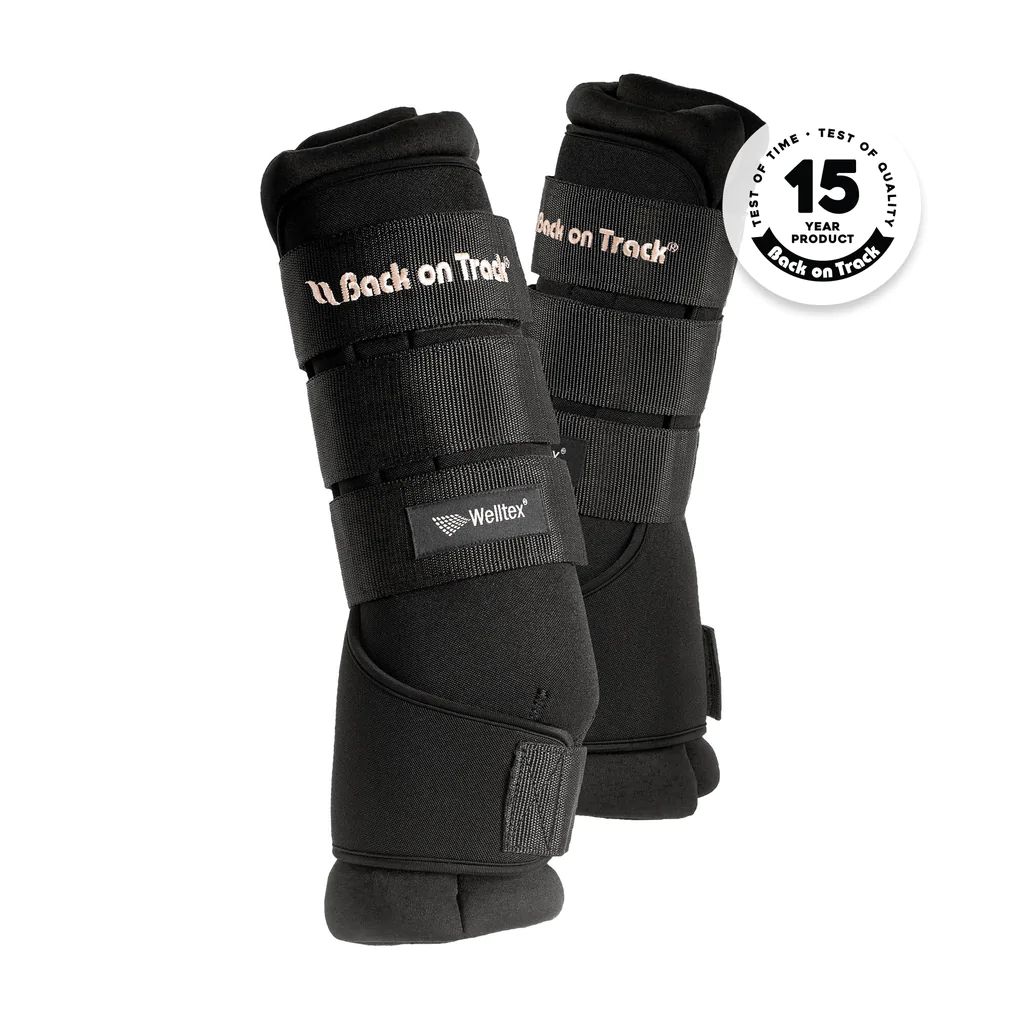 Smidiga stallbandage med Welltex®-teknologi. Back on Track Royal Quick Wraps, Svart