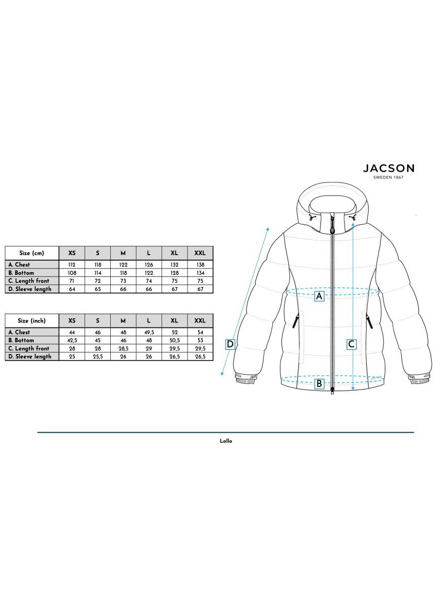 Jacson Lollo Jacka, Svart