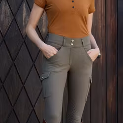 Jacson Mildred Vinterridbyxa Knäskodd Junior, Grön