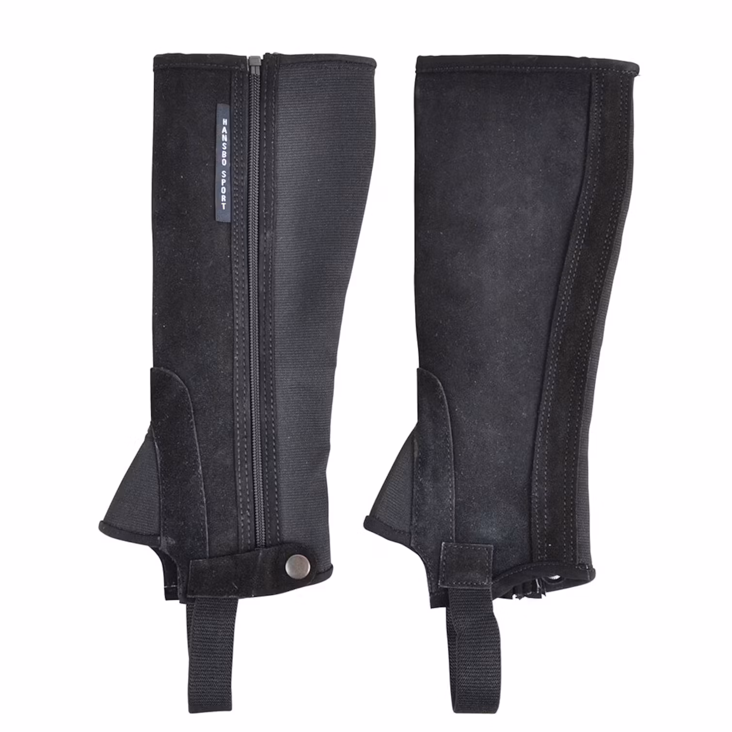 HANSBO SPORT Shortchaps i mocka med elastik, vuxen