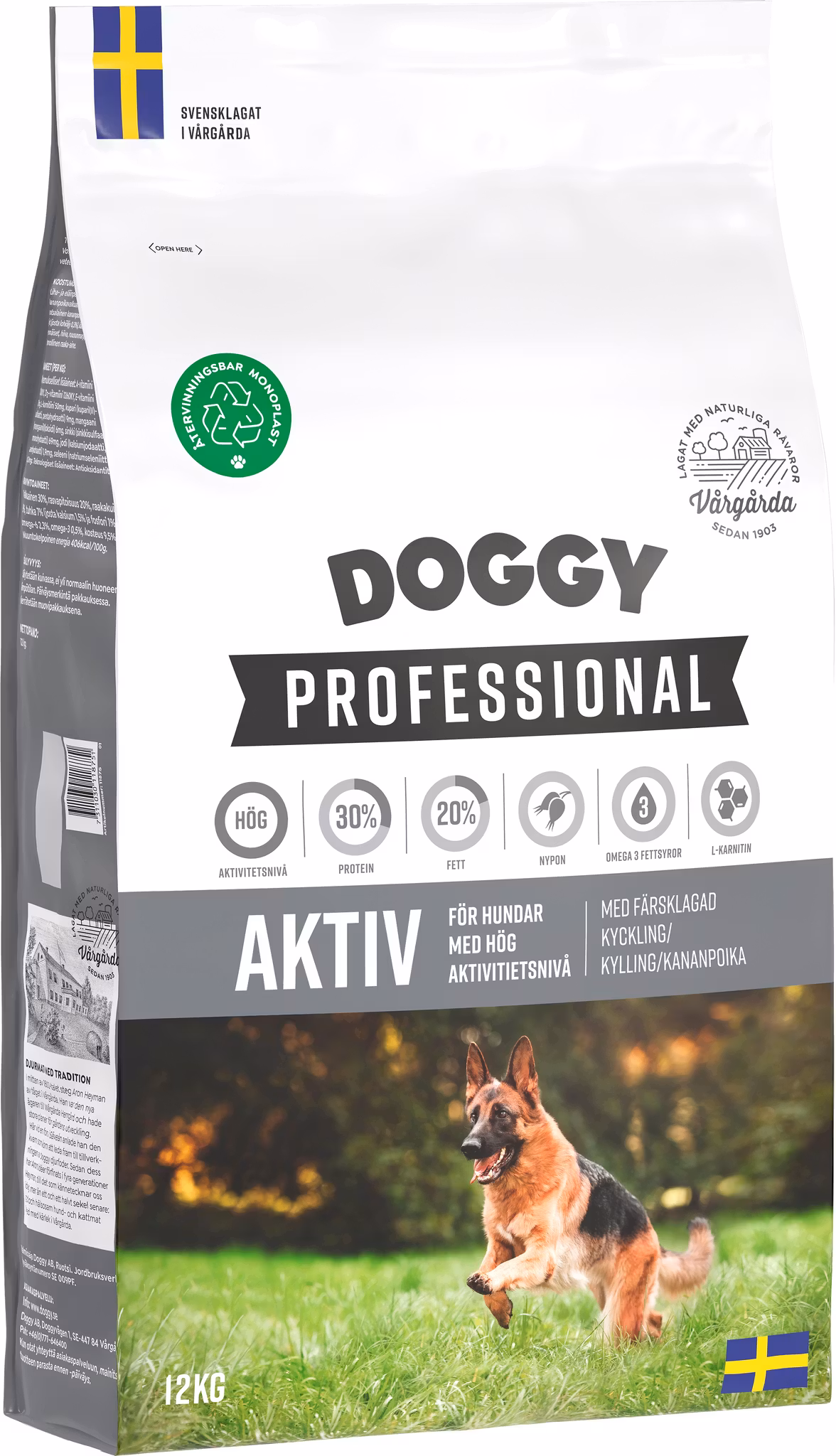 Doggy Professional Aktiv Hundfoder