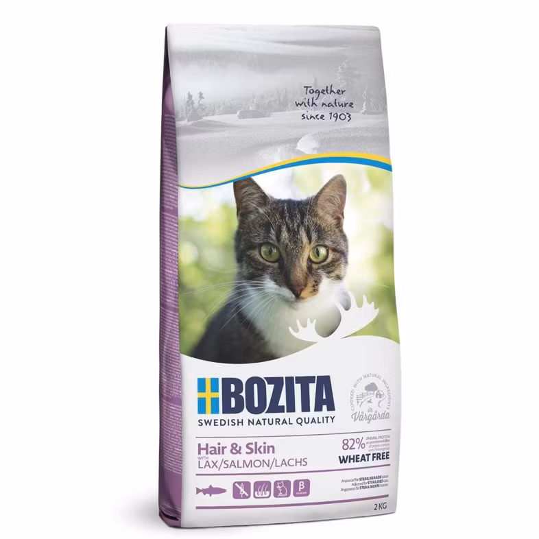 Bozita Hair & Skin Wheat Free Salmon Kattmat 2kg
