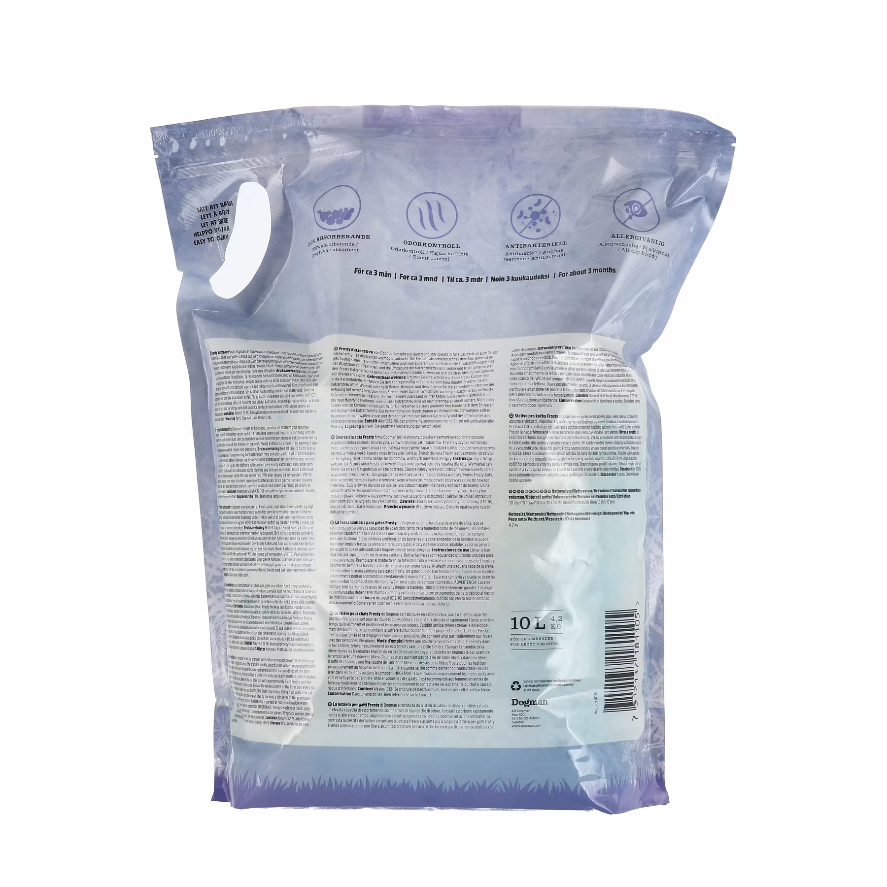 Dogman Frosty Kattsand Original 10L