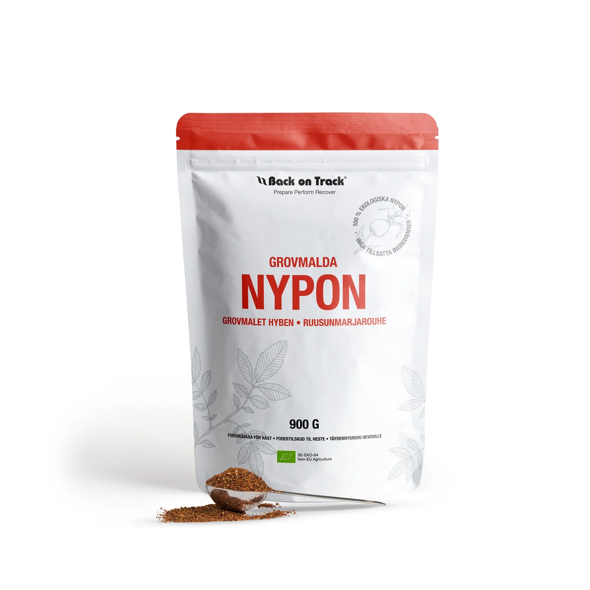 Back on Track Nyponpulver Grovmalet Foder (EKO) 900 g