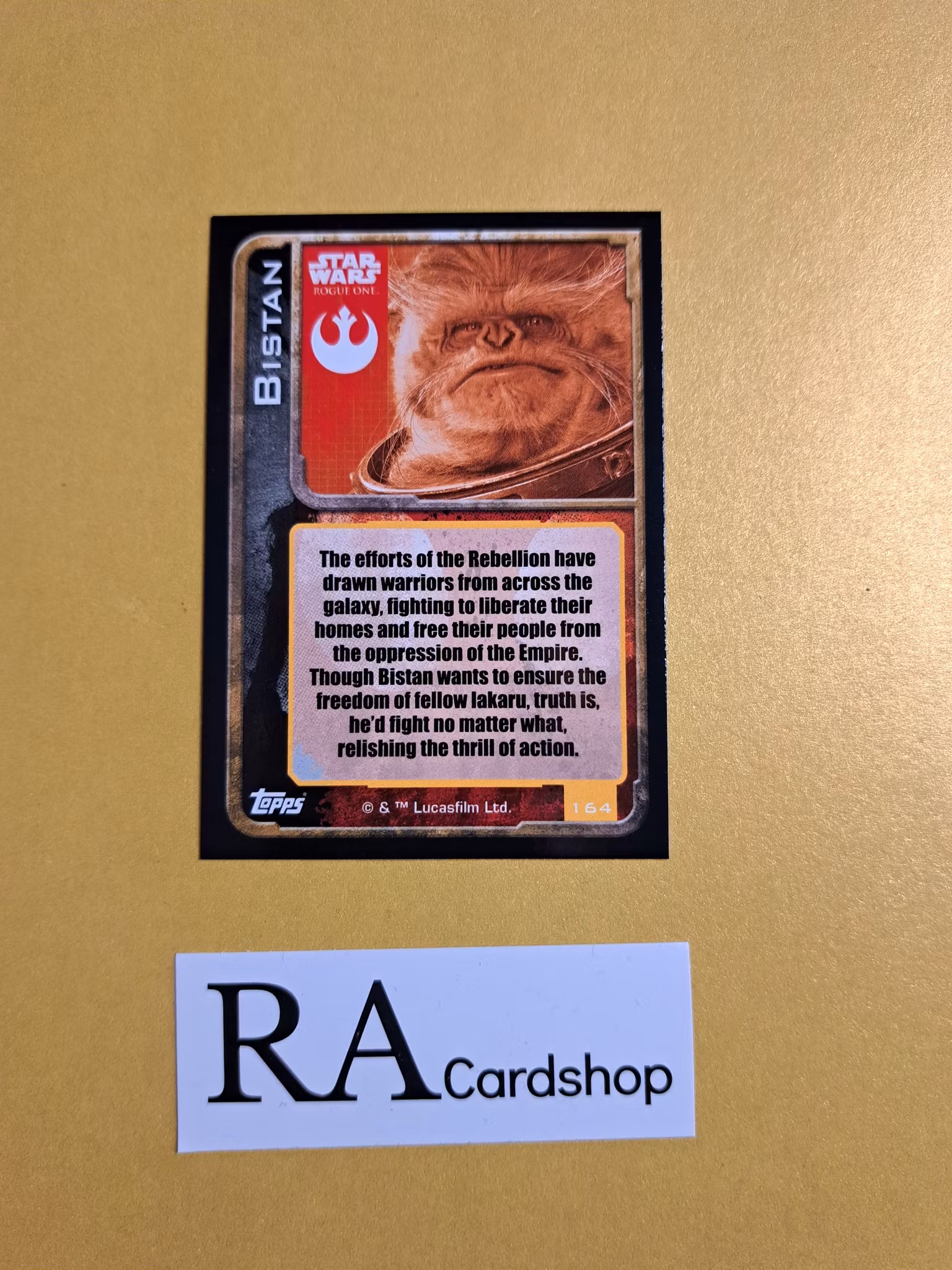 Rebel U-Wing Fighter Foil #165 Rogue One Topps Star Wars