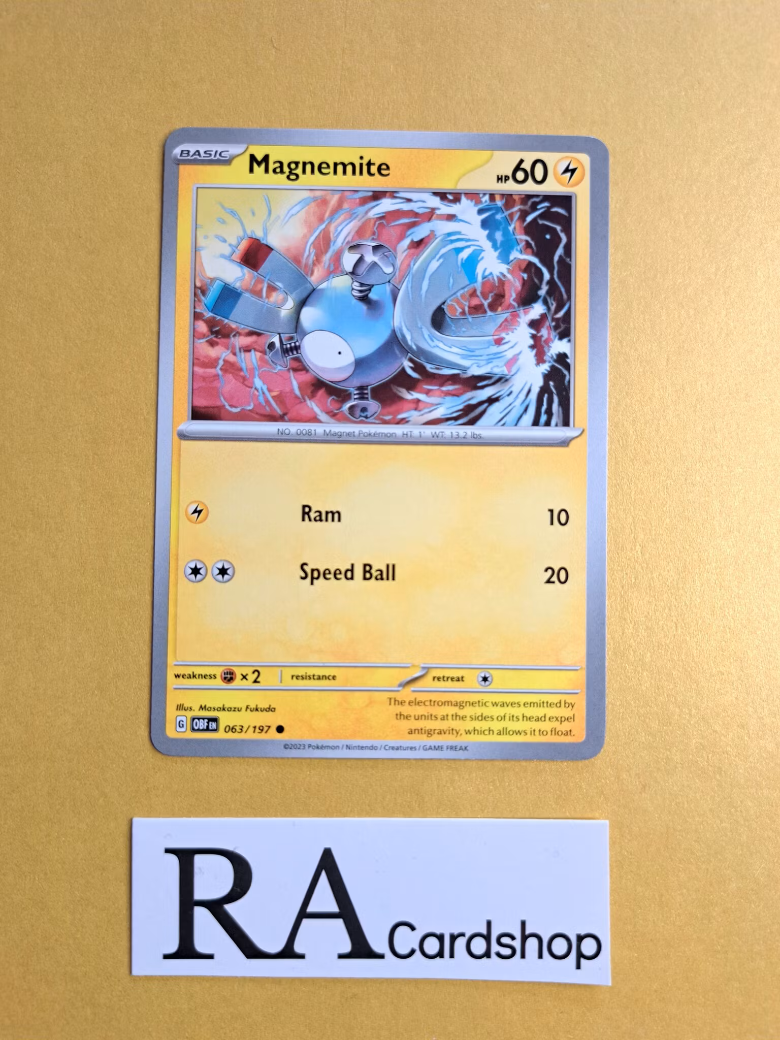 Magneton Common 064/197 Obsidian Flames Pokemon