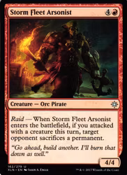 Storm Fleet Pyromancer Common 163/279 Ixalan (XLN) Magic the Gathering