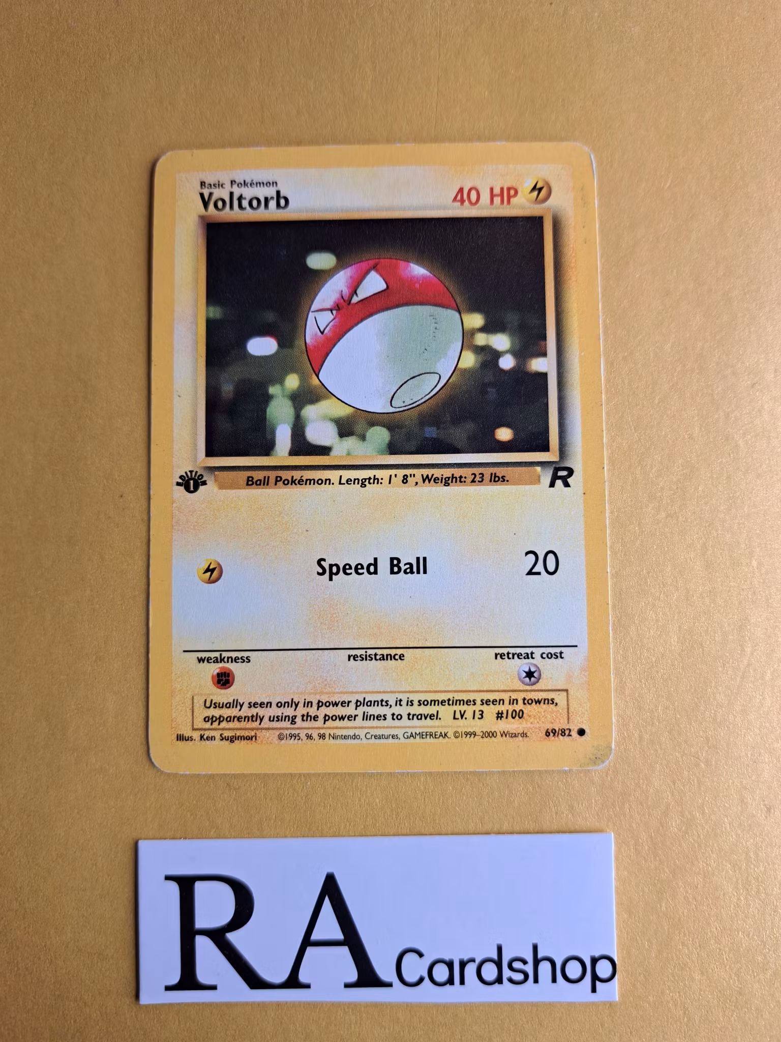 Voltorb Common 69/82 Team Rocket 1st Edition Pokemon (2)